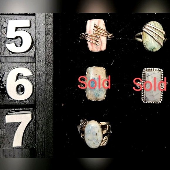 NEW Size 6.5 Genuine Sterling Silver Rings - Picture 5 of 10